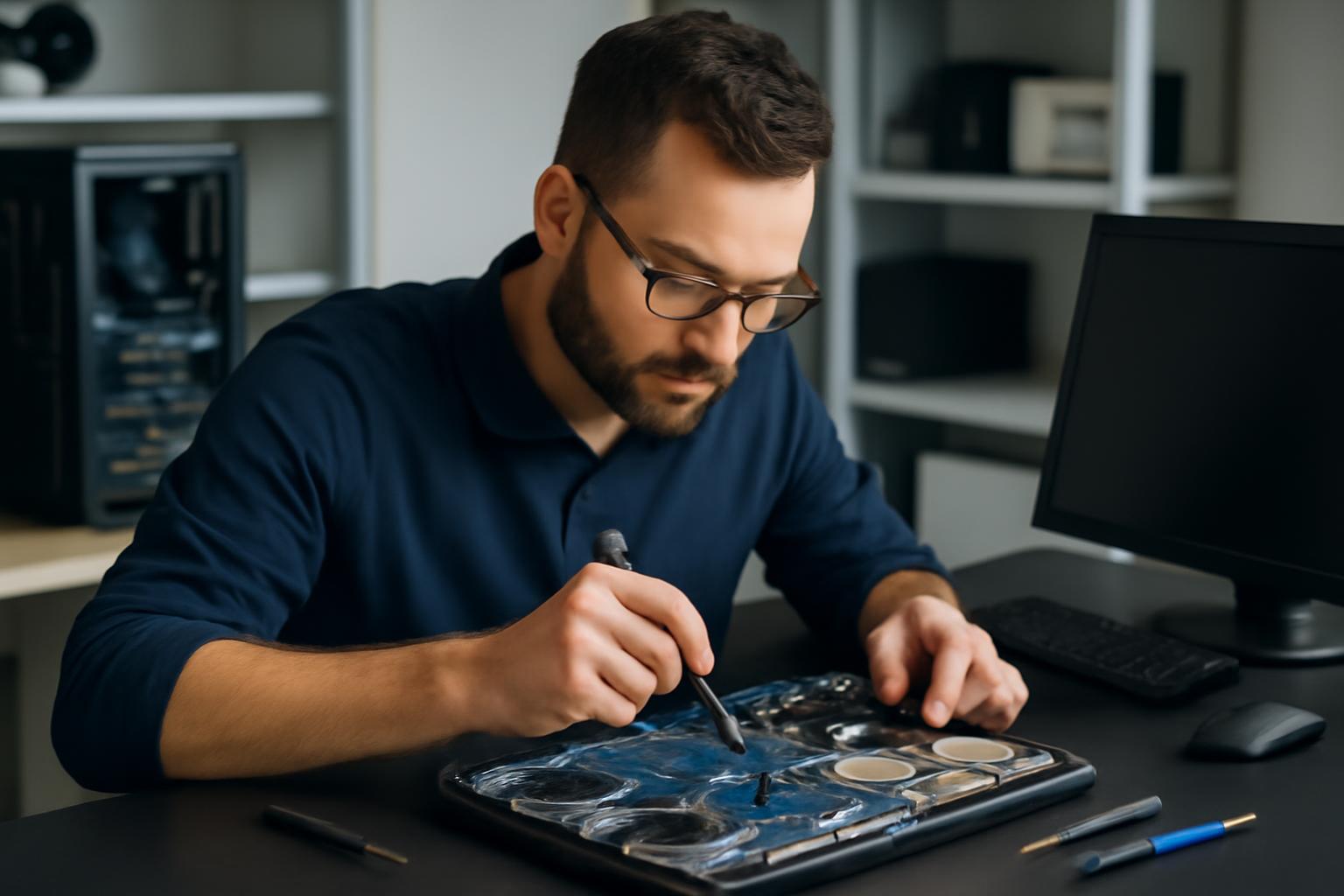 Ilustração sobre notebook tela acesa sem imagem