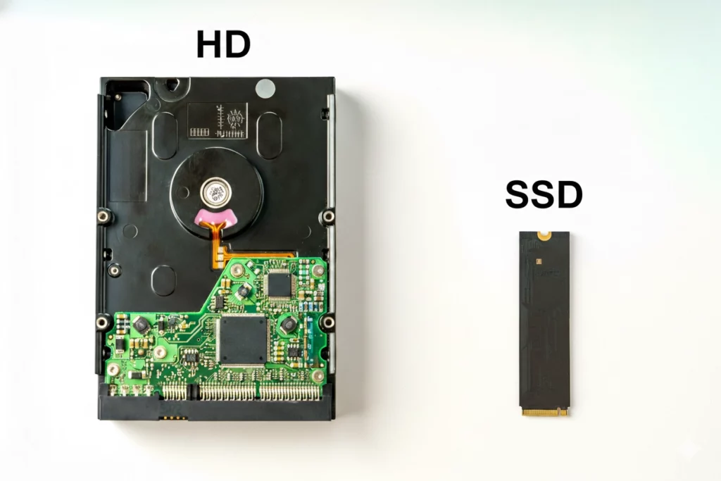 HD e SSD Comparação entre HD e SSD